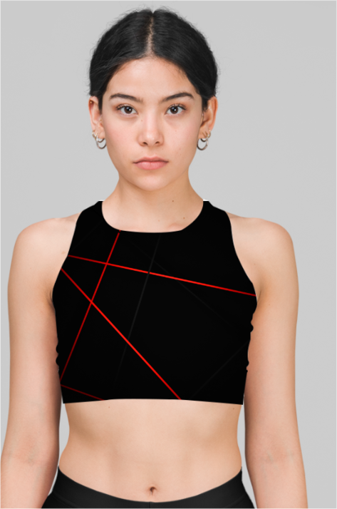 Red line Imapact Sports Bra
