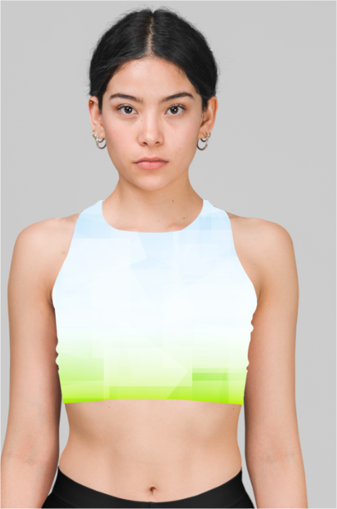 Sports Bra Blue Green