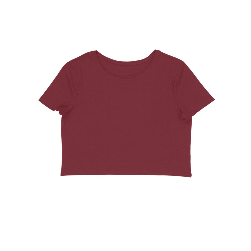 Maroon Crop Top