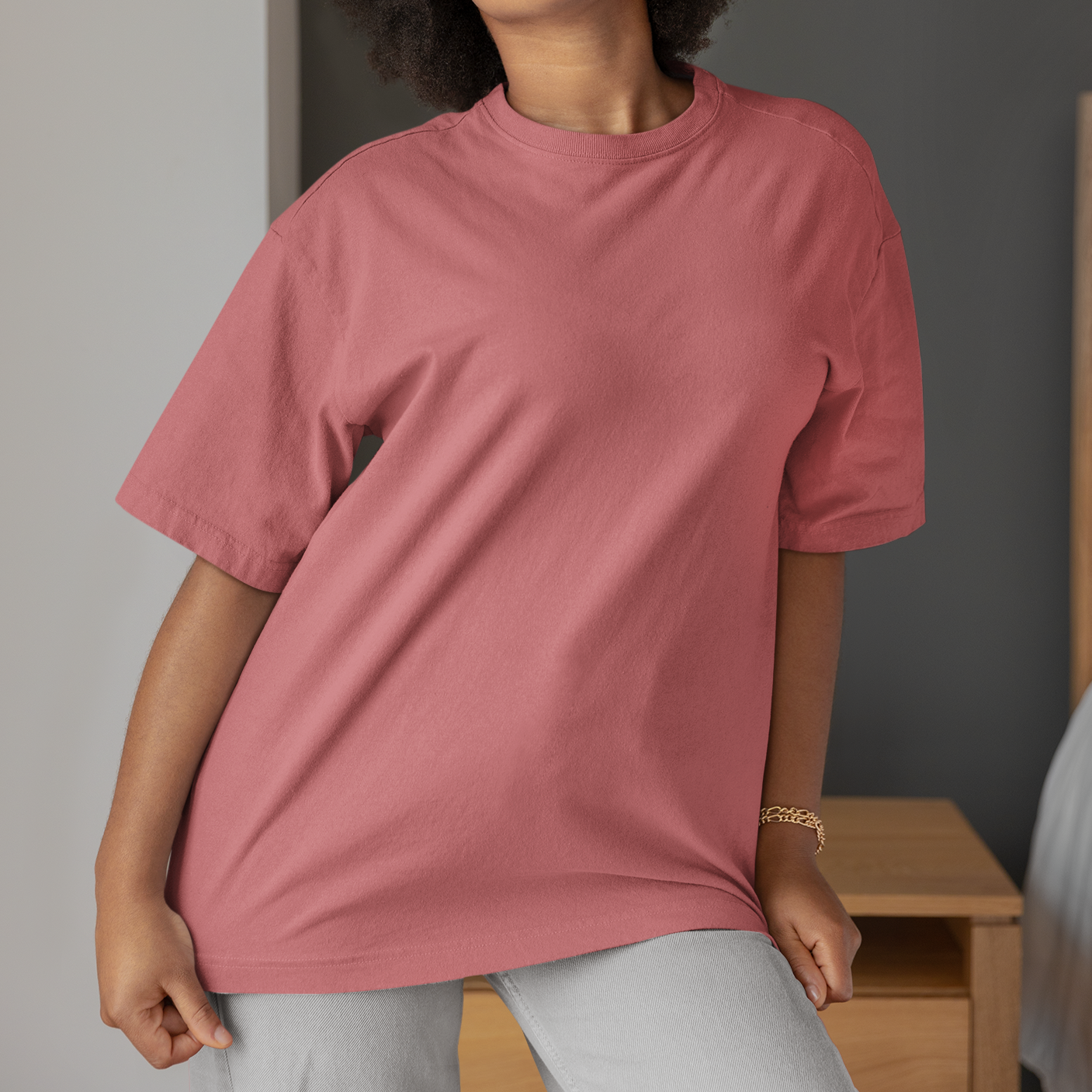 Dusty Rose Oversized T