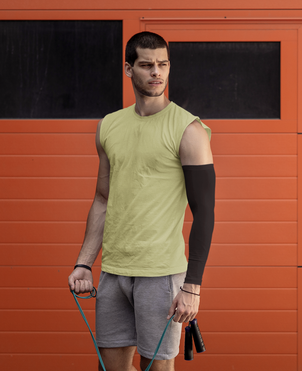 Olive Green Gym Vest