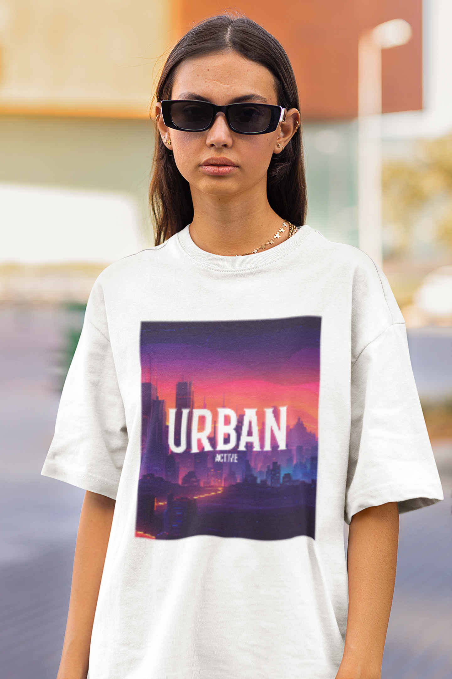 Urban Active : White Oversized