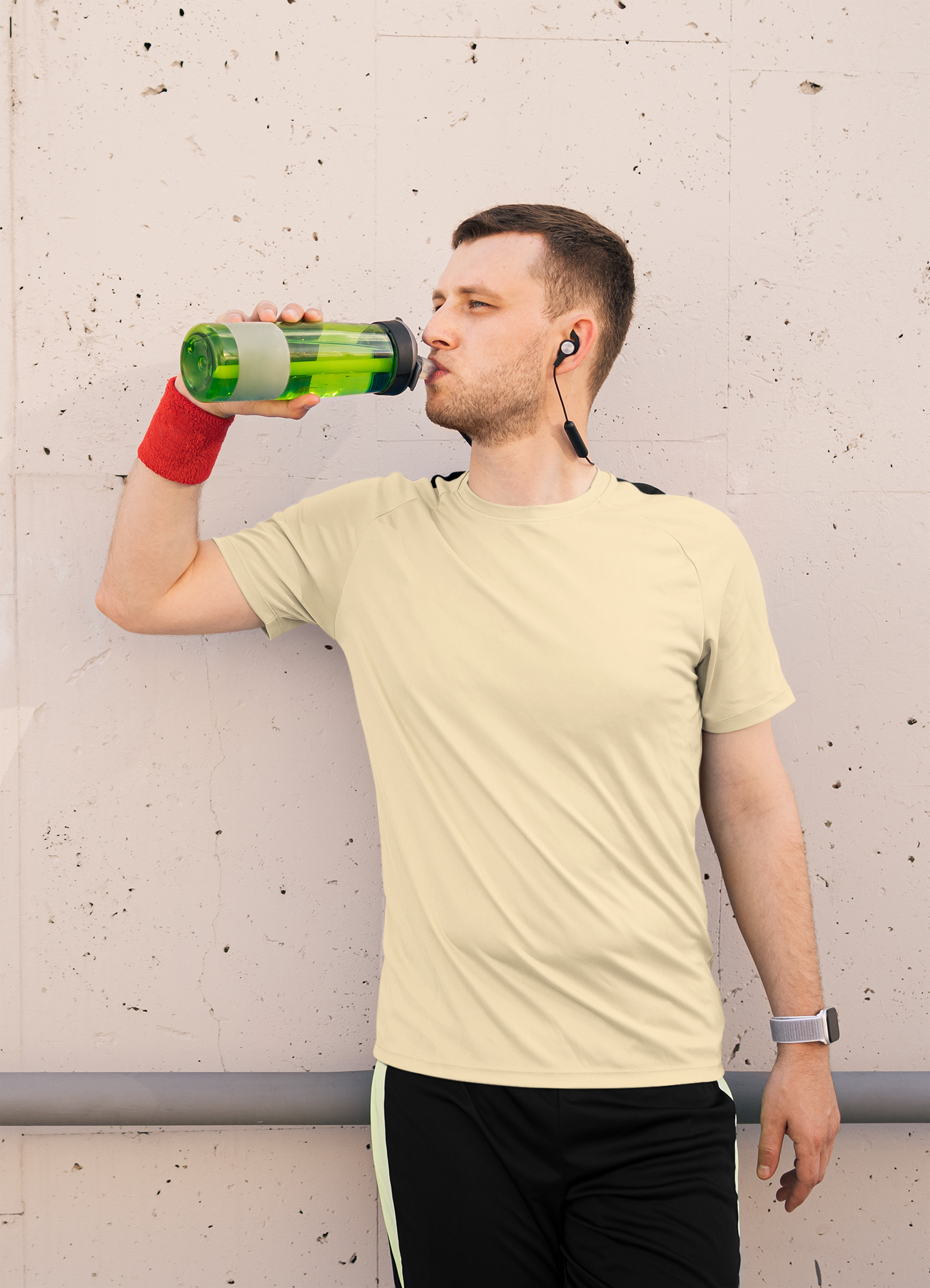 Peach Mens Active Wear